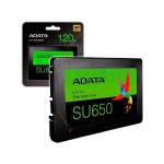 SSD Adata SU650, 120GB, SATA, Leitura 520MB/s, Gravação 450MB/s - ASU650SS-120GT-R