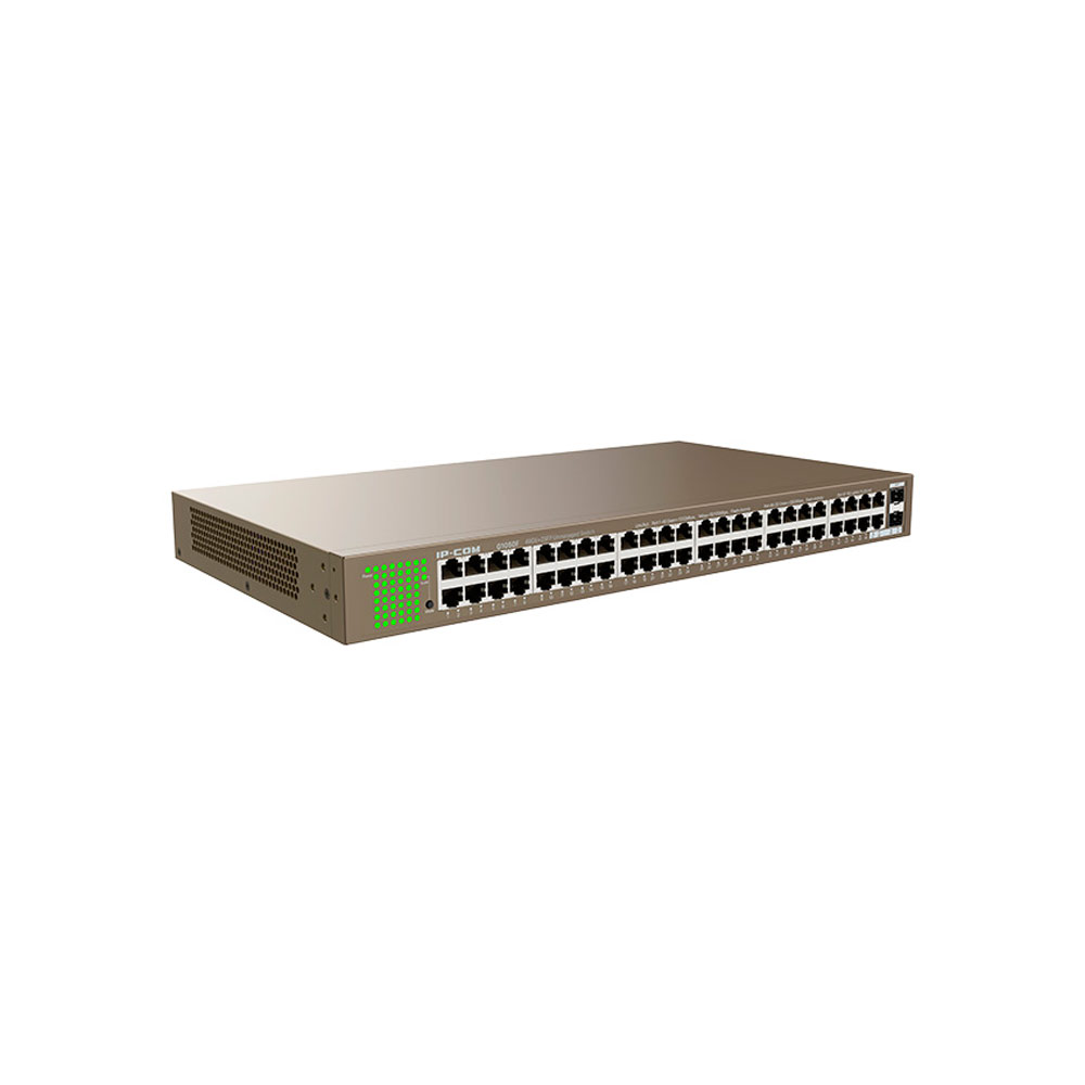 Switch IP-Com 48pt Gigabit 48GE+2SFP para Rack e Mesa - G1050F