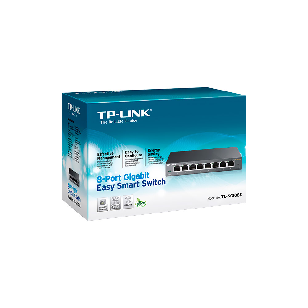 Switch TP-Link 08pt TL-SG108E Gigabit 10/100/1000 Easy Smart