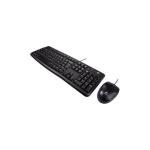 Teclado e Mouse Logitech MK120 Resistente à Água 1000DPI Preto ABNT2 - 920-00442