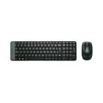 Teclado e Mouse Logitech MK220 Sem Fio Compacto Preto ABNT2 - 920-004431