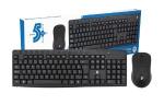 Kit Mouse E Teclado Sem Fio Office 5+ 015-0079