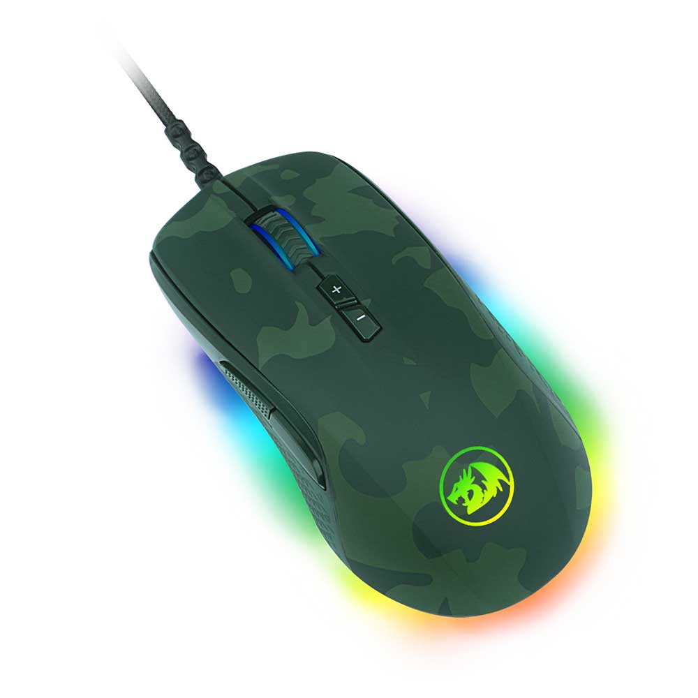Combo Gamer Redragon Teclado Mecanico Rainbow e Mouse RGB S108 Dark Green