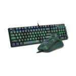 Kit Gamer Redragon S108 Light Green - Teclado Mecânico, Rainbow, Switch Outemu Blue, ANSI + Mouse RGB Camuflado - S108