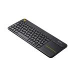 Teclado Sem Fio Logitech K400 Plus com Touchpad, Multimídia, Unifying, ABNT2, Cinza - 920-007125