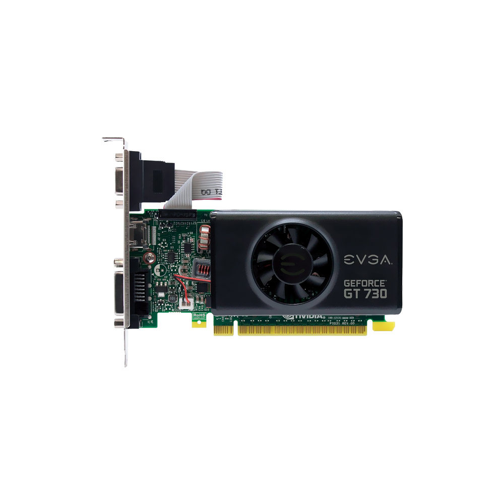 VGA GeForce 2GB GT730 EVGA DDR5 64bits Low Profile P3-3733-KR