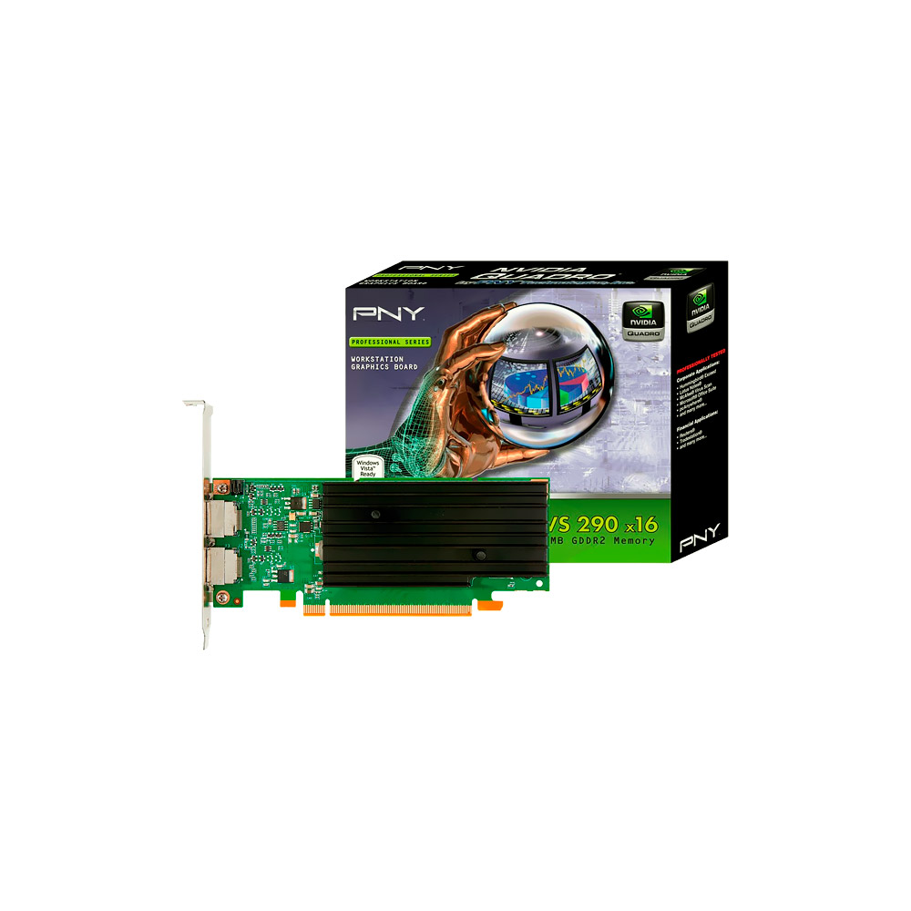 Placa de Vídeo PNY Nvidia Quadro NVS 295 256MB GDDR3 - VCQ295NVS-X16-DVI-PB